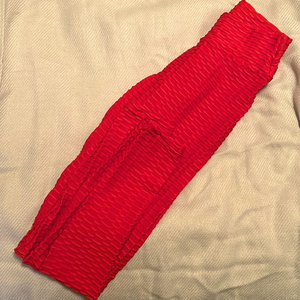 Red Workout Leggings